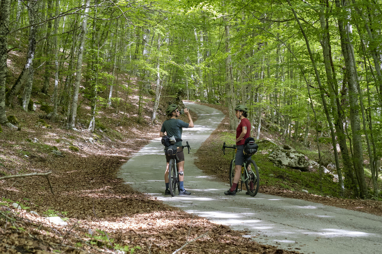 Ciclovia della Via Silente della Campania, nel Parco Nazionale del Cilento, Vallo di Diano e Alburni