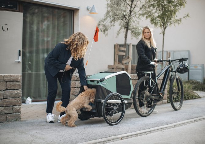 In bici col cane: Thule Bexey, l’innovativo rimorchio da bici per cani