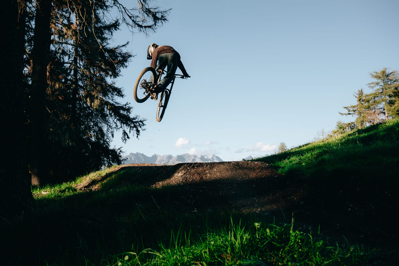 I colori intensi dell'autunno al bike park di Plan de Corones